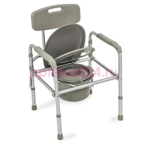 Кресло-туалет амсв 6808 облегченное со спинкой рег. высота /амрус/