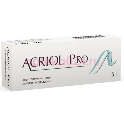 Акриол про крем для местного применения 2.5% + 2.5% 5г