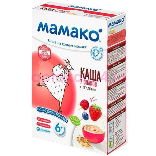 Мамако каша 200г. 7 злаков + ягоды козье мол.