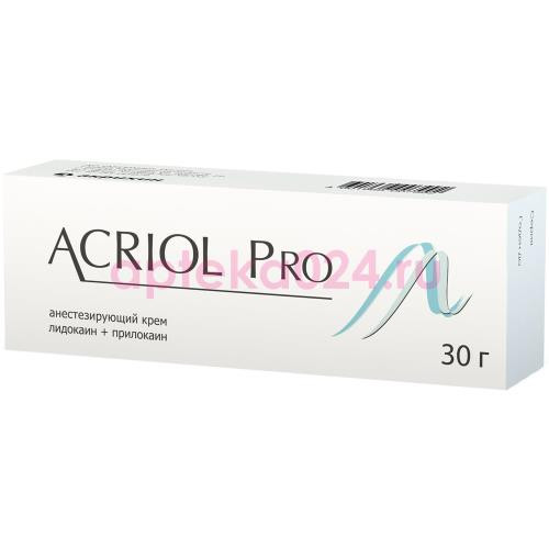 Акриол про крем для местного применения 2.5% + 2.5% 30г