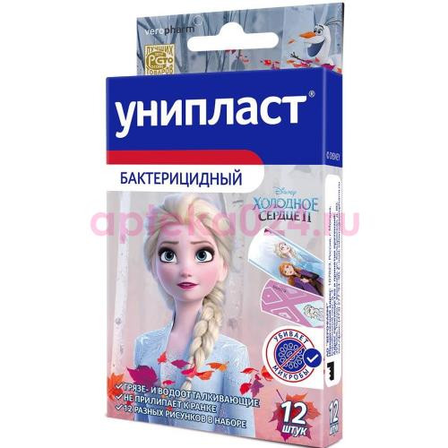 Унипласт лейкопластырь бактерицидный №12 детск холодное сердце-2