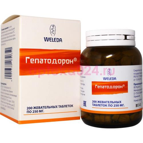 Веледа гепатодорон 200мг. №200 таб.жев.