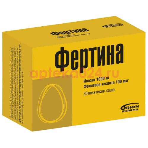 Фертина инозит фолиевая кислота порошок 1000мг + 0,1мг №30