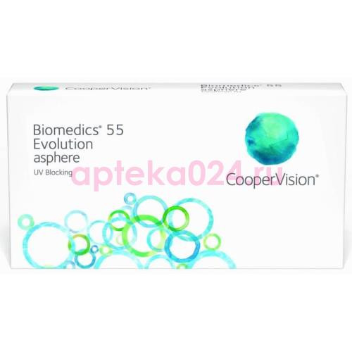 Биомедикс 55 эволюшн линзы контактные №6 -7,50 d 14.2 вс 8,6