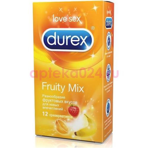 Дюрекс презерватив fruity mix (select) №12 цв.аромат. [durex]