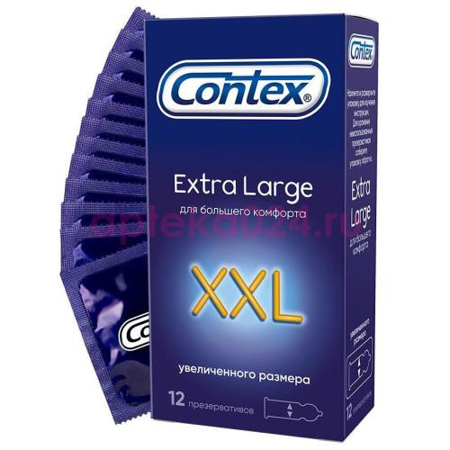 Контекс презервативы №12 экстра лардж увелич. размера