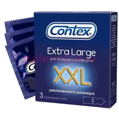 Контекс экстра лардж презервативы №3 увеличенного размера