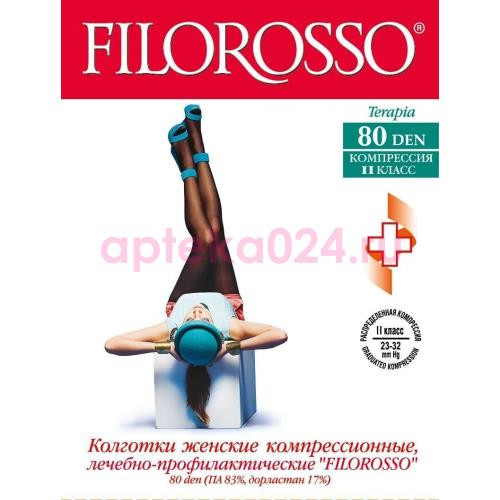 Филороссо терапия колготки лечебно-профилактические terapia 80den 2кл.р.3 чер.