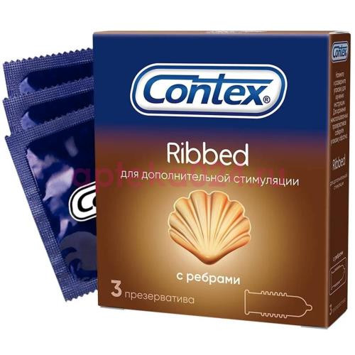 Контекс презерватив ribbed ребристые №3 [contex]