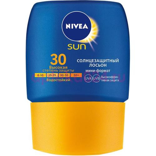 Нивея сан лосьон для тела 50мл солнцезащит. spf30 мини