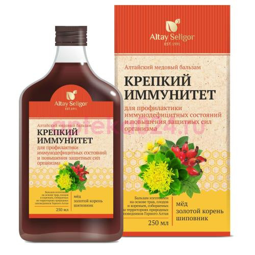Алтайский бальзам медовый крепкий иммунитет 250мл.