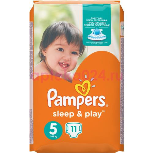 Памперс подгузн. слип энд плей 11-18/25кг №11 юниор [pampers]