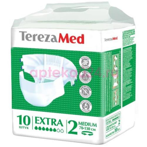 Терезамед экстра подгузники для взрослых №10 р.m (2) медиум 70-130см