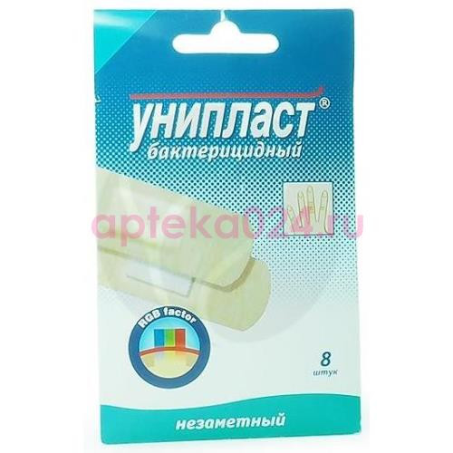 Унипласт лейкопластырь бактерицидный №8 смарт незаметн.