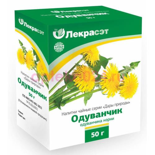 Дары природы одуванчик лекарств. корень 50г. чайн. напиток /лекра-сэт/