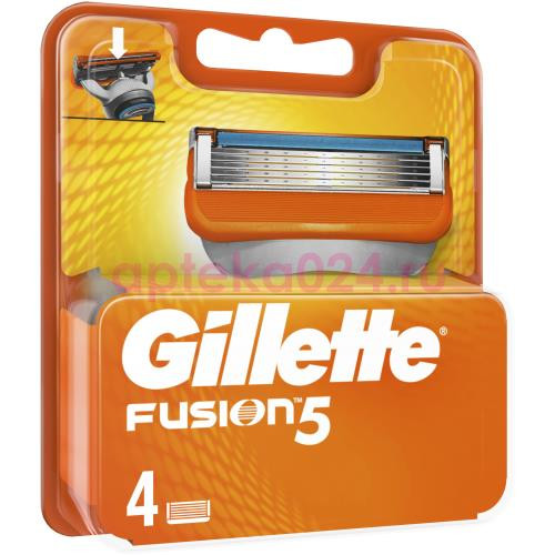 Жиллет фьюжн-5 кассеты сменные для бритья №4