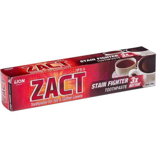 Лион зубная паста 190г zact stain fighter