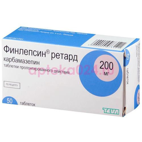 Финлепсин ретард таблетки пролонгированного действия 200мг №50