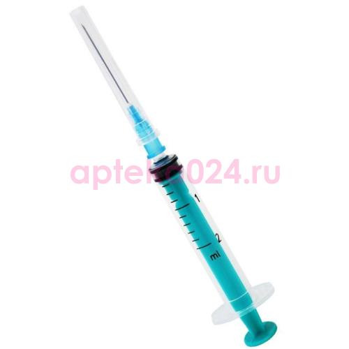 Премьер-мед шприц одноразовый стерильный с иглой 2мл 3-х комп 23g 0,6х30мм