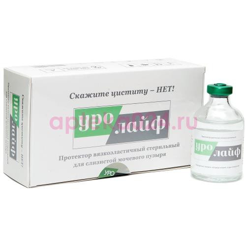 Уролайф протектор 50мл вязкоэласт стер д/слизистой мочевого пузыря (состав 1)