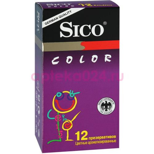 Сико презерватив color №12 цветные