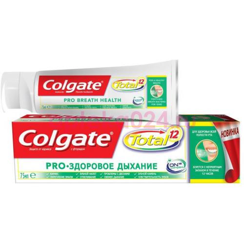 Колгейт зуб.паста тотал 12 про интердентал 75мл. [colgate]