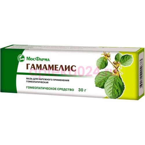 Гамамелис мазь для местного и наружного применения гомеопатическая 30г