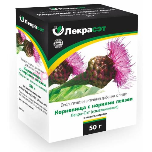 Левзея сафлоровидная корень 50г. чайн. напиток бад /лекра-сэт/