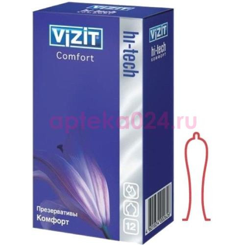 Визит hi-tech презервативы №12 комфорт