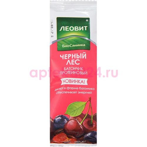 Леовит худеем за неделю биослимика батончик черный лес 40г.