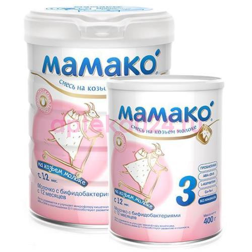 Мамако-3 смесь 400г. на козьем мол. 12 + мес.