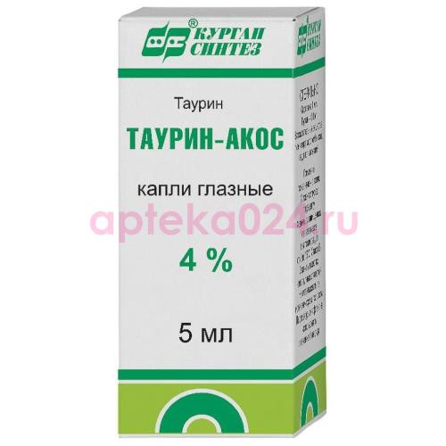 Таурин-акос капли глазные 4% 5мл