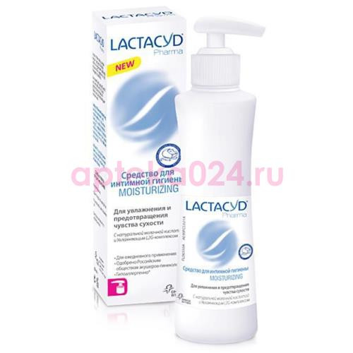Лактацид фарма гель для интимной гигиены 250мл moisturizing увлажнение  + мягкость