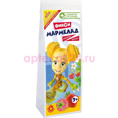 Лакомства для здоровья фикси мармелад 105г желейный земляника + малина