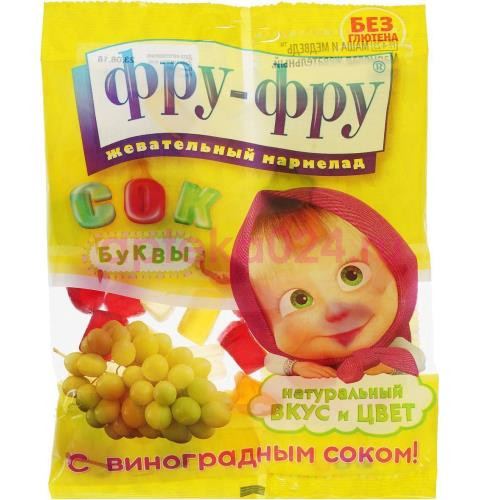 Фру-фру мармелад маша и медведь буквы 100г.