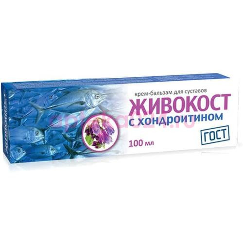 Живокост крем-бальзам д/суставов хондроитином 100мл.