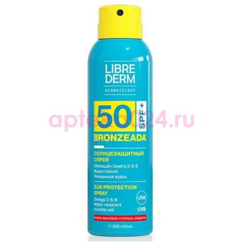 Либридерм бронзиада спрей 200мл солнцезащ. с омега 3-6-9 spf50