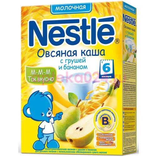 Нестле каша молочная 220г овсяная груша + банан + бифидо