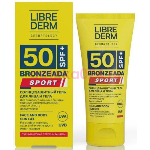 Либридерм бронзиада спорт гель для лица и тела 50мл солнезащ. spf50