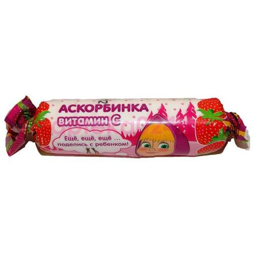 Лава-лава аскорбинка таблетки жевательные 3.0г №10 вкус клубники крутка