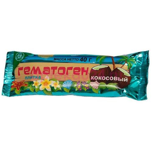 Гематоген с кокосом 40г. /экзон/