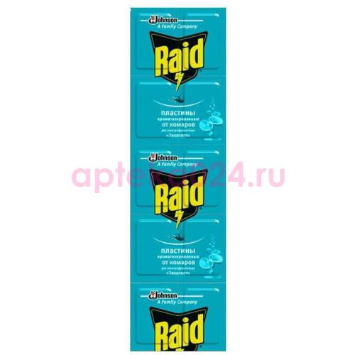Рэйд пластинки от комаров эвкалипт №10 [raid]