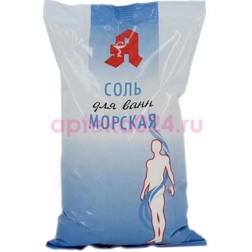 Аптечный союз  морская соль для ванн 1000г
