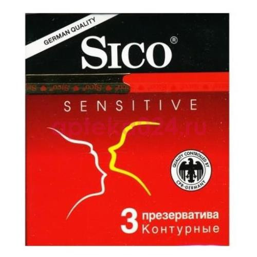 Сико презерватив sensetive №3 сверхчувств. контурные [sico]
