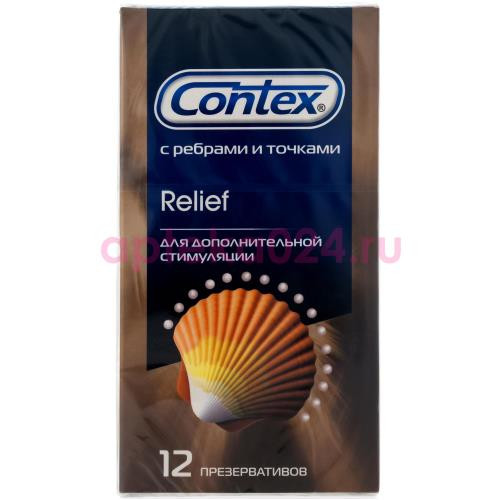 Контекс презерватив relief рельефные №12 [contex]