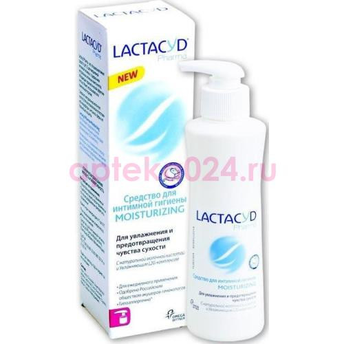 Лактацид фарма д/интим. гигиены moisturizing увлажн. + питание 250мл. дозатор (фемина)
