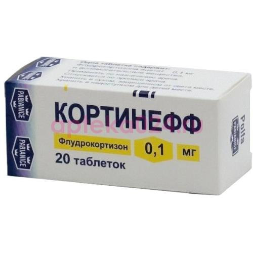 Кортинефф таблетки 0.1мг №20
