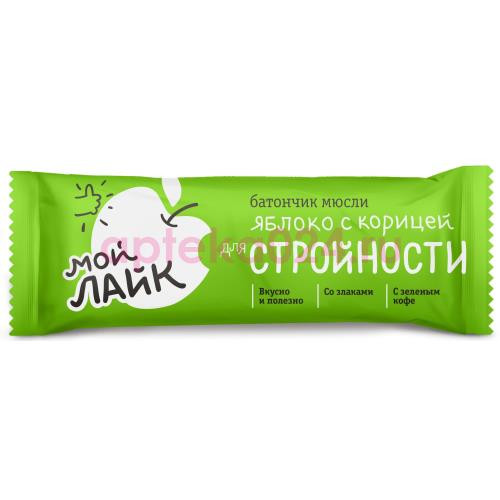 Леовит биоинновации батончик яблоко + корица д/стройности 25г.