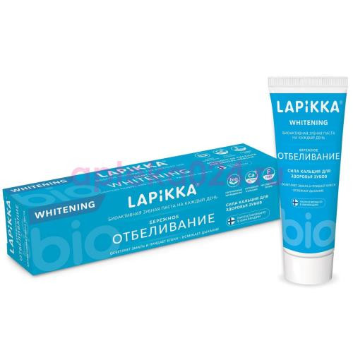 Лапикка зуб.паста бережное отбеливание 94г. [lapikka]